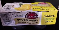 Yaourt fermier citron à la brebis