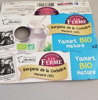 Yaourt au lait de Brebis Bio nature 2*125g