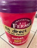 Sorbet bio à la framboise