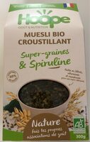 Muesli croustillant super-graines & spiruline Nature