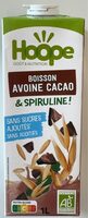 Boisson végétale bio avoine, cacao & spiruline