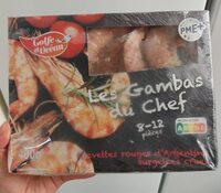 Crevettes rouges crues d'Argentine surgelées