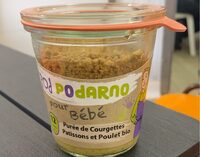 Purée de Courgette Patissons et Poulet Bio
