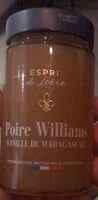 Confiture poire williams vanille