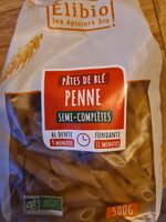 Pâtes de blé penne semi-complètes