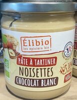 Pate a tartiner noisette chocolat blanc