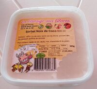 Sorbet noix de coco