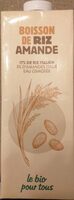 Boisson de riz amande