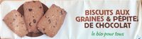 Biscuits aux graines & aux pepites de chocolat