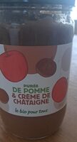 Purée de pomme et crème de châtaigne