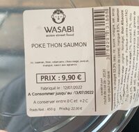 Poke thon saumon