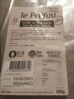 Préfou noir au saumon