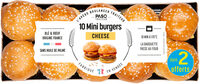 10 Mini Burgers Cheese dont 2 Offerts