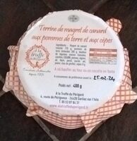 Terrine de magret de canard aux pommes de terre et aux cèpes