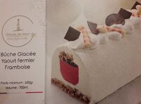 Bûche glacée yaourt fermier framboise