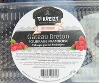 Gateau breton fourrage framboise