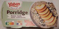 Porridge pomme vanille