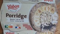 Porridge banane lait de coco