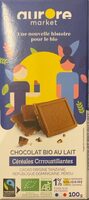 Chocolat bio au lat Céréales Croustillantes