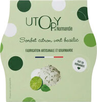 Sorbet citron vert basilic