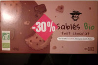 Sablés bio tout chocolat
