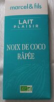 Lait plaisir noix de coco râpée