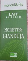 Chocolat lait plaisir noisettes Gianduja