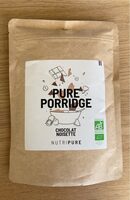 Pure porridge chocolat noisette