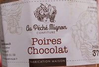 Confiture poires chocolat