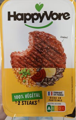 2 Steaks végétaux et gourmands