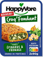 Croq'Fondant panés épinards & fromage