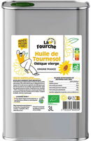 Huile de tournesol vierge origine France bio