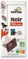 Chocolat noir 70% bio et équitable