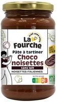 Pâte à tartiner chocolat noisettes sans lait bio