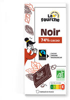 Chocolat noir 74% Madagascar bio et équitable