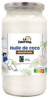 Huile de coco désodorisée bio et équitable