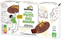 Biscuits petit déjeuner choco noisette bio