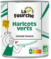 Haricots verts extra fins bio