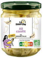 Ail confit à l'huile bio