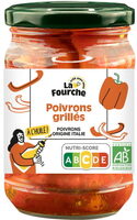 Poivrons en lanières grillés à l'huile bio