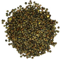Lentilles vertes bio origine France en sachet kraft