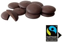 Palets de chocolat noir 70% équitable bio en sachet kraft