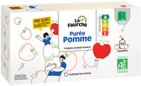 Purée de pommes en gourde bio