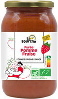 Purée pomme fraise bio