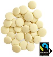 Palets chocolat blanc équitable bio en sachet kraft