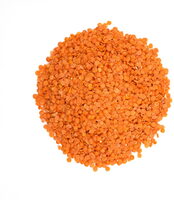 Lentilles corail bio origine France en sachet kraft