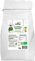 Lentilles vertes bio origine France