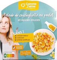 Salade de conchigliette au poulet et épices douces