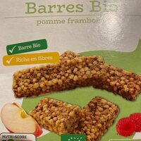 Barres bio pomme framboise