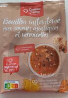 Bouillon instantané aux saveurs asiatiques et vermicelles